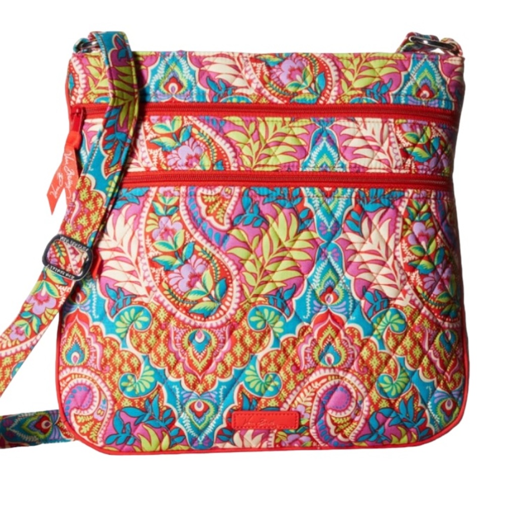 BoHo Hippie 70s Vibe Shoulder Bag Bright Fun Colors Paisley